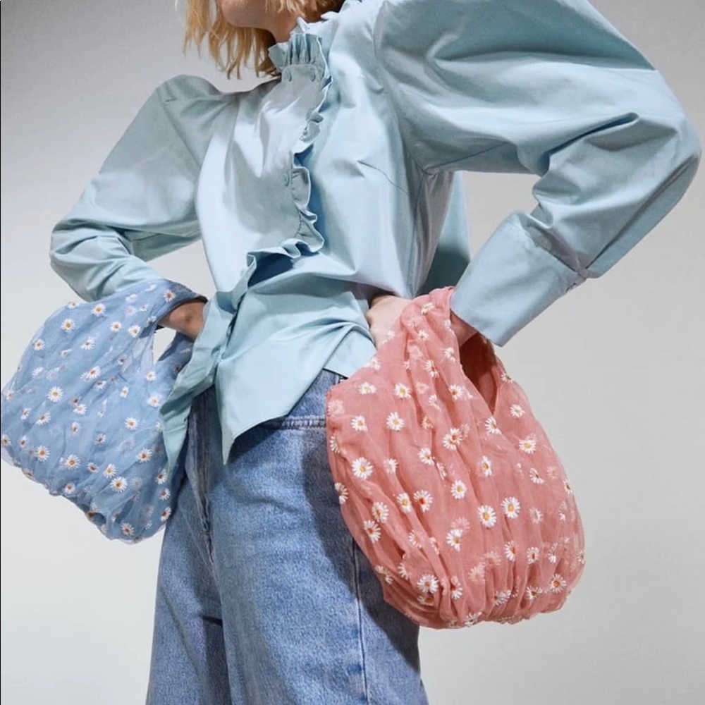 Zara tulle bucket bag